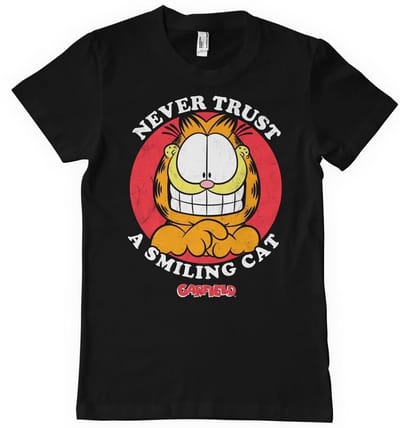 Garfield Never Trust A Smiling Cat – Groot, lang T-shirt VIA-1-GAR002-H63-14
