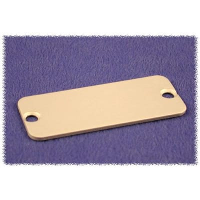 Hammond Electronics 1455DAL-10 1455DAL-10 End plate (l x b x h) 1.5 x 45 x 25 mm Aluminium Natuur 10 stuk(s)
