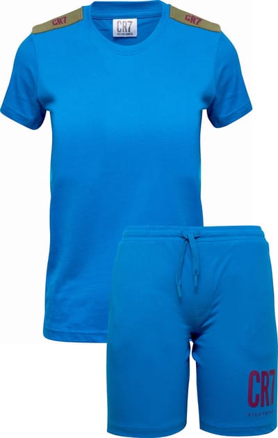 CR7 Pyjama korte broek - 4000 Blue - maat 122/128 (122-128) - Jongens Kinderen - 100% katoen- 8770-41-4000-122-128