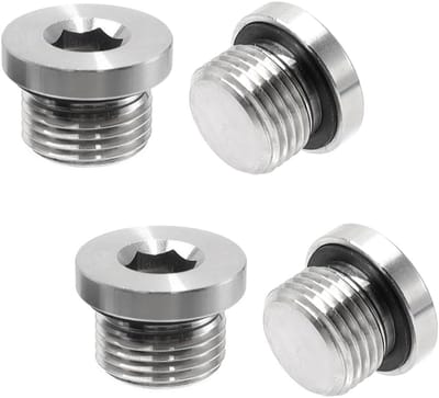 Afsluitstop Waterleiding - Blindstop Buis - Leiding Dichten - Roestvrij Staal - 4 Stuks 1/2 Inch - Zilver