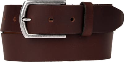 Petrol Industries Riem Heren - Broekriem - Verstelbaar - Leer - Bruin - 85 cm - S