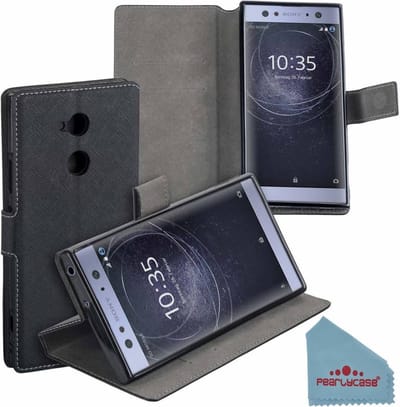 Pearlycase® Zwart Y Wallet Bookcase Hoesje Geschikt voor Sony Xperia XA2 Ultra