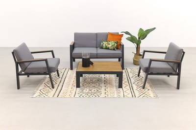 Monto stoel-bank loungeset - 4-delig - Compacte loungeset