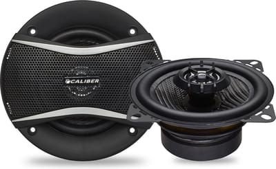Caliber Auto Speakers - 10 cm autospeaker - 30 Mm Mylar Dome Tweeters - 160 Watt Totaal Vermogen - 2 Weg-Coaxiaal Luidsprekers - inclusief Grill (CDS4G)