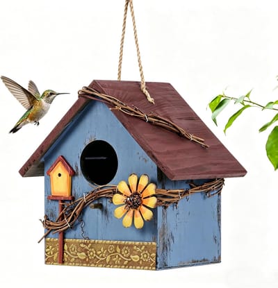 hangend vogelhuis, nestkast voor vogels, weerbestendig vogelhuis, broeddoos, tuindecoratie