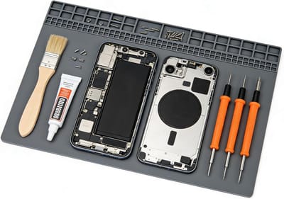 Grote Antistatische Siliconen Soldermat 60 x 35 cm - Hittebestendige Werkmat voor Elektronica en Klussen, Duurzaam en Praktisch