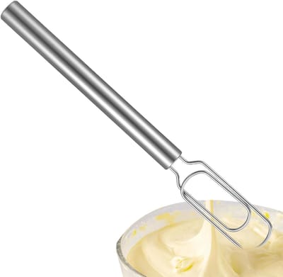 Handmixer RVS - Deegklopper Keuken - Bakken en Mixen - Geoptimaliseerde Structuur - 30 cm Lengte - Zilverkleurig