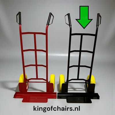 Stoelensteekwagen zwart steekwagen voor stoelen steek wagen steekwagentje stoelsteekwagen stoeltrolley stoelentrolley stoelen trolley