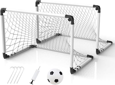 DailySupplies® Voetbaldoeltjes Set van 2 - Voetbal Spullen Kinderen - Wit