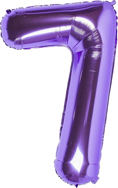Reusachtige Cijferballon 40 Inch (Nummer 7) - Lila Helium Ballon voor Feest & Verjaardag
