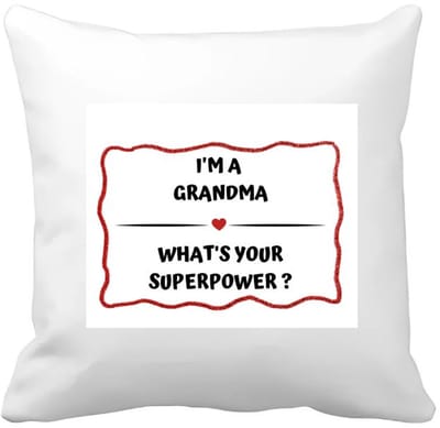 Akyol - this grandma is loved by me Kussen hoes - Oma - iemand die houdt van zijn oma - verjaardag - cadeautje voor oma - oma artikelen - kado - geschenk - 40 bij 40 cm