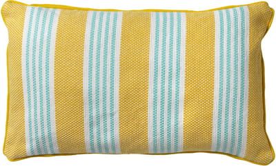 Dutch Decor STRIPES - kussenhoes 30x50 cm - 100% katoen - streepjes - Lemon - geel - met rits - zonder binnenkussen