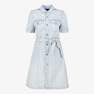 TwoDay dames denim jurk lichtblauw - Maat XS