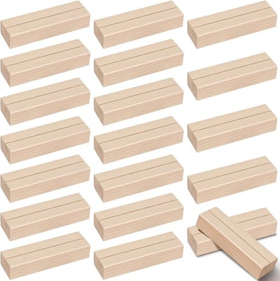 Houten Kaart Houder voor Menu's en Decoraties - 20 Stuks