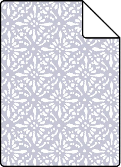 Proefstaal ESTAhome behang oosters motief lila paars - 26.5 x 21 cm - 139424-S
