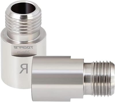Fiets Pedaal Extender - Pedaal Spacer - Comfortabel Fietsen - Beschermt Knieën - 9/16 Inch - Zilver