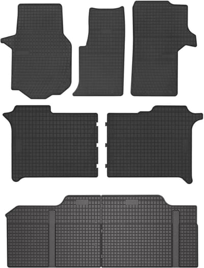 Wielganizator SolidPRO - Auto Rubbermatten - Zwart - Voor MAN TGE - 3 Rijen