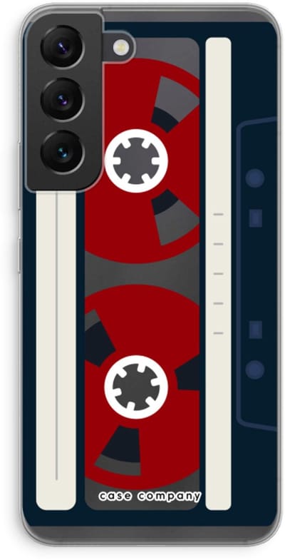Case Company® - Hoesje geschikt voor Samsung Galaxy S22 hoesje - Here's your tape - Soft Cover Telefoonhoesje - Bescherming aan alle Kanten en Schermrand