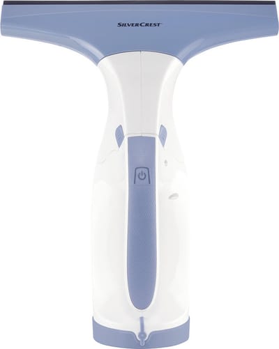 Silvercrest Accu Raamreiniger - Reservoir: 150 ml - Accuduur: 40 min. - Elektrische zuigkracht voorkomt lekken van vuil water - Inclusief 2 hoezen