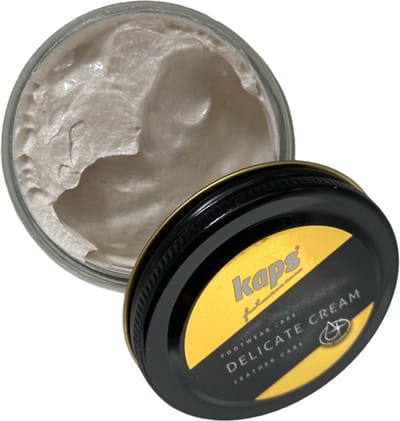 Kaps Schoencreme - schoensmeer - verzorgt het leer en geeft glans - (401) Zilver - 50ml
