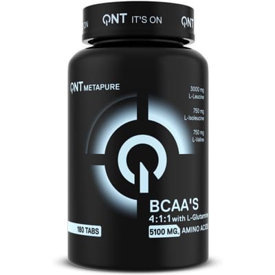 QNT BCAA 4:1:1 + L-Glutamine (180 Tabs) Unflavored - Aminozuren - BCAA