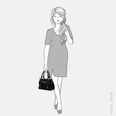 Flora & Co Suedine handtas noir