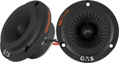 Gas Audio Power Gas Mad Level 1 Horn Tweeter 1 voor Auto Geluidssystemen en Hoogwaardige Geluidskwaliteit