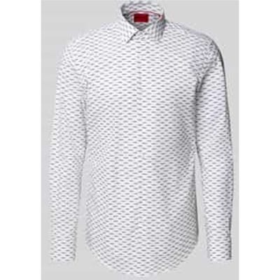 Slim fit zakelijk overhemd met kentkraag