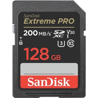 SanDisk Extreme PRO SDXC-kaart 128 GB Class 10 UHS-I Schokbestendig, Waterdicht