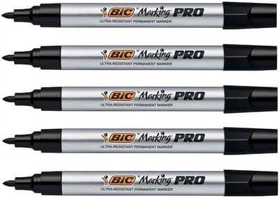 Permanente Stift Zwart Ronde Punt Voor Extreme Omstandigheden 5 Stuks