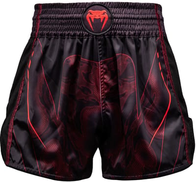 Venum Spectre Muay Thai Shorts Zwart/Rood – Premium Kickboks Shorts - XS
