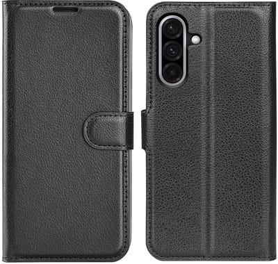 Coverup Hoesje - Geschikt voor Samsung Galaxy A36 / A56 Hoesje - Coverup Book Case - Zwart