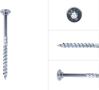 Wovar Houtbouwschroef Verzinkt 6 x 100 Torx 30 | Doos a 100 stuks