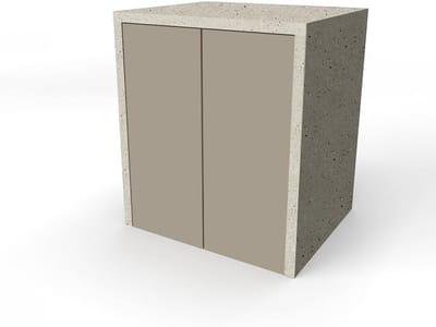 Wasmachinekast met 2 deuren voor wasmachine of droger, ruimtebesparend