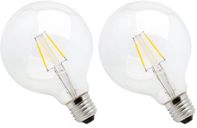 Spectrum Dimbare LED Lamp E27 4W - 230V - 380 Lumen - 2700K Warm Wit - Gezellig Licht - Dimbaar - Energiezuinig - 2 stuks