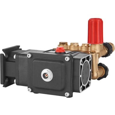 Pompe pour nettoyeur haute pression, Piston triplex horizontal à arbre de 19 mm, 3700 PSI, 2,5 GPM, Kit de pompes de remplacement pour nettoyeur haute pression, Pompe pour lave-pièces, Compatible