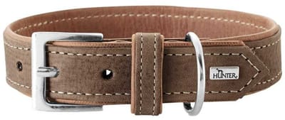 Hunter Hondenhalsband Porto Bruin Maat 35