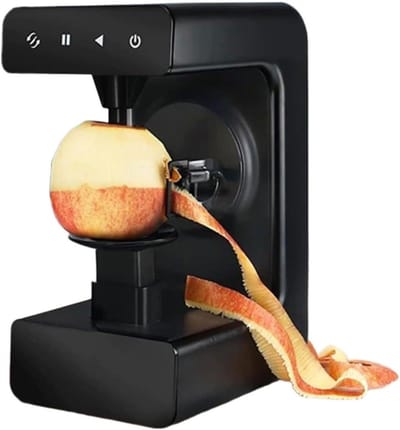 Elektrische Schilmachine - Fruit en Groente - Snel Schillen - Automatische Uitschakeling - 26x13.5x17 cm - Zwart