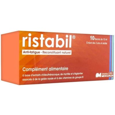 Laboratoire Leurquin Mediolanum Ristabil Anti-Fatigue Natural Replenisher 10 Flessen