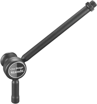 Mini Microfoon Boom Arm Zwart - Compact en Duurzaam