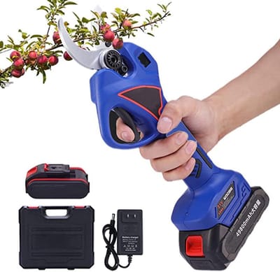 Elektrische Snoeischaar - Accu Snoeischaar Tuinschaar - Takken Snoeien - SK5 Legering Bladen - 50 mm - Zwart