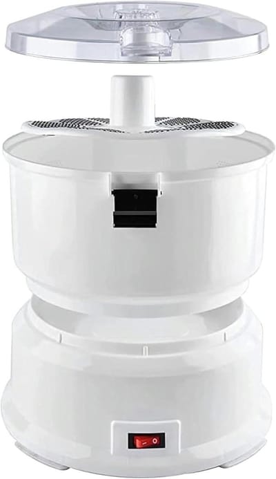 Elektrische Aardappelschiller - Automatische Schilmachine - Groenten Fruit Schillen - Veiligheidsslot Bediening - 1 kg Capaciteit - Wit