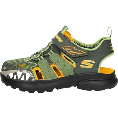 Skechers RAZOR SPLASH-RAPTOR QUEST Jongens Sandalen - Olijf