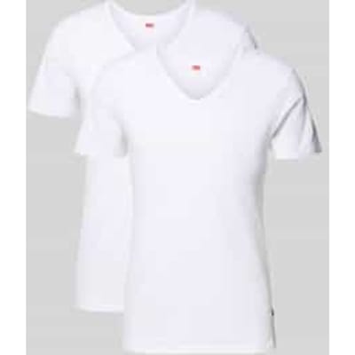 Levi's 2-pack t-shirts men V-Neck - wit