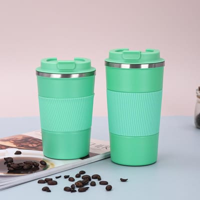 Tasse à café en acier inoxydable portable à double paroi sous vide tasse d'eau d'accompagnement pour les affaires 380ml