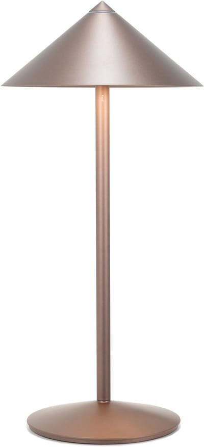 Zafferano Oplaadbare LED-tafellamp Pina L Bureau – 6W, IP65, Touch Dimmer, Magnetische kop, Modern Design voor binnen en buiten – Brons