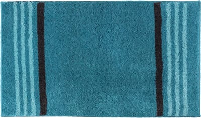 Casilin Badmat Antislip 60x100cm Lima - Waterabsorberende Badkamermat - Wasbaar en Sneldrogend - Voor Douche en Bad - Hoogpolig - Acryl - Rechthoek - Blauw, Aqua