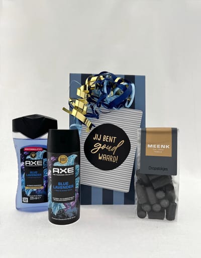 Valentijn •Cadeaupakket Heren• Axe Blue Lavender - Cadeau voor Mannen - Perfect Gifts
