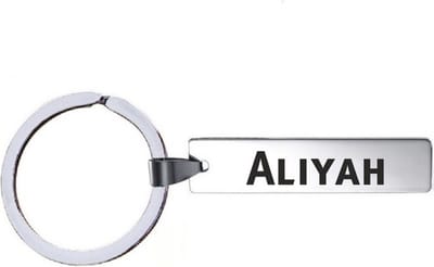 Sleutelhanger Met Naam - Aliyah - RVS