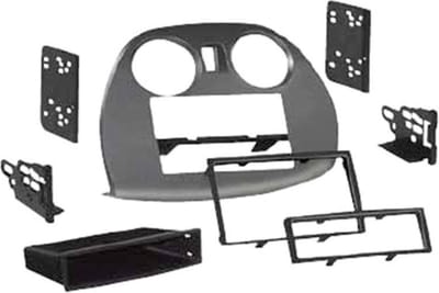 2-DIN Paneel geschikt voor Mitsubishi Eclipse (4G) 2005-2012 Kleur: Zwart (METRA)